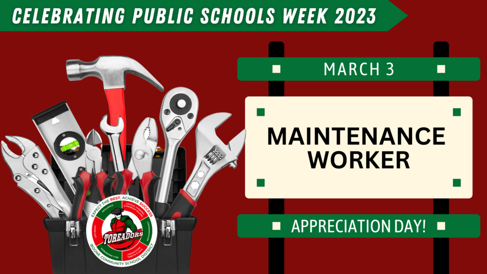 Friday is Maintenance Worker Appreciation Day!