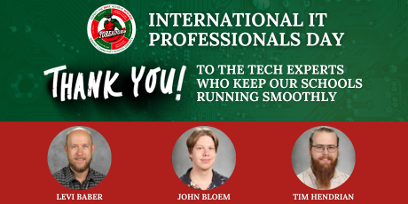 Graphic shows that it's International IT Professionals Day