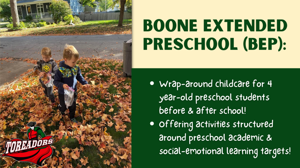 Learn more about Boone Extended Preschool!