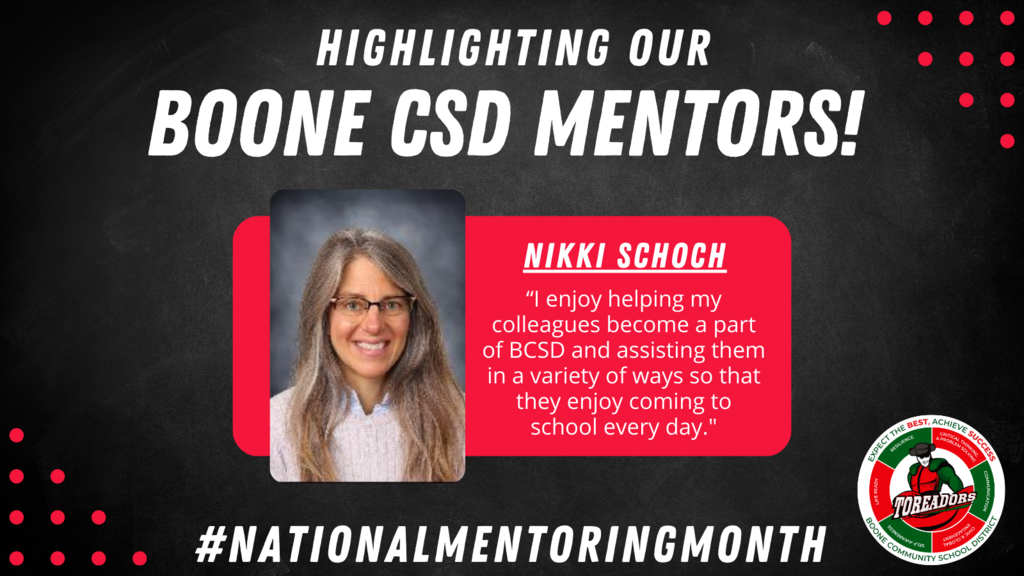 Highlighting Our Boone CSD Mentors!